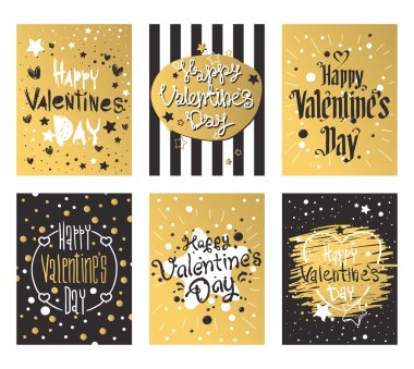 Mutlu Sevgililer günü ve ayıklayacaktır kartları tasarımı