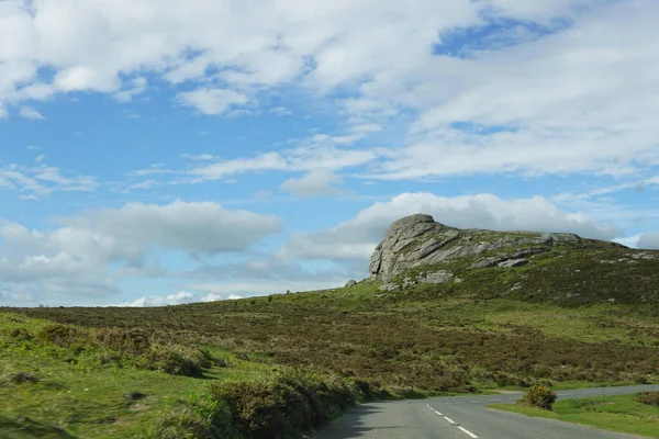 Haytor Rocks Marco Mais Famoso Dartmoor Tor Granito Borda Leste — Fotografia de Stock