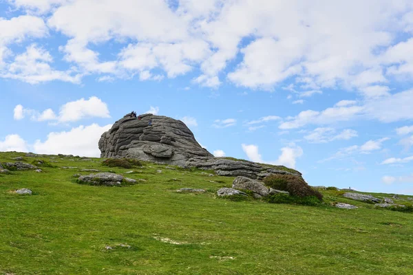 Haytor Rocks Najsłynniejszy Zabytek Dartmoor Jest Granitowym Tor Wschodnim Skraju — Zdjęcie stockowe