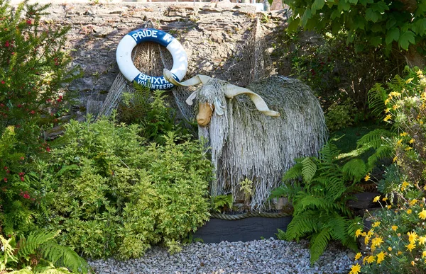 Sheep Sculpture Brixham Marina Devon English Coast — Stock Photo, Image