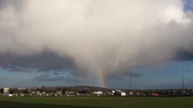 Greenwich Park 'ta güzel gökkuşağı.