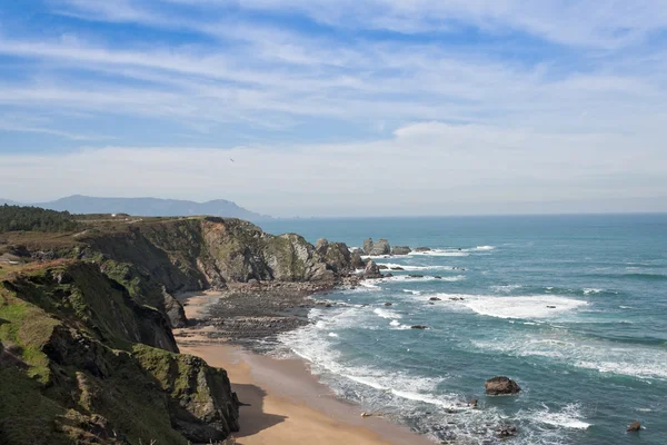 Oceano atlântico na Galiza, Espanha — Fotografia de Stock