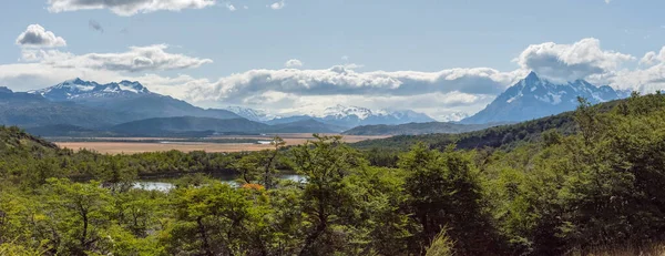 Vista Sul Fiume Serrano Nel Parco Nazionale Torres Del Paine — Foto Stock