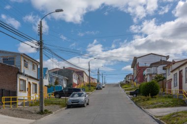 PUNTA ARENAS, ŞİLİ-ŞİMDİ 10, 2020: Punta Arenas, Magallanes Bölgesi, Şili