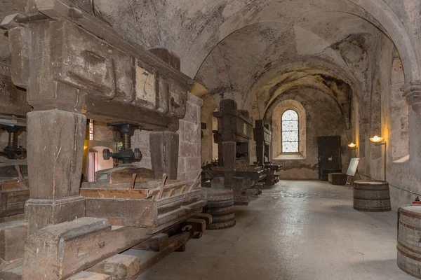 Eberbach Alemania Mayo 2019 Lagares Históricos Refectorio Laico Del Monasterio — Foto de Stock