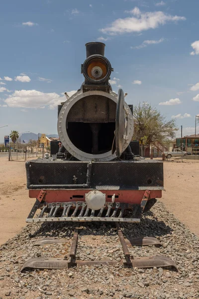 Usakos Namíbia Dezembro 2020 Velha Locomotiva Vapor Estação Usakos Erongo — Fotografia de Stock