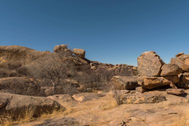 Erongo Dağları, Namibya 'da devasa granit kaya oluşumu