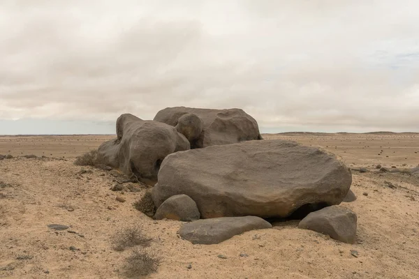 Красивый Каменистый Пейзаж Пустыне Намиб Недалеко Атлантического Побережья Намибия — стоковое фото