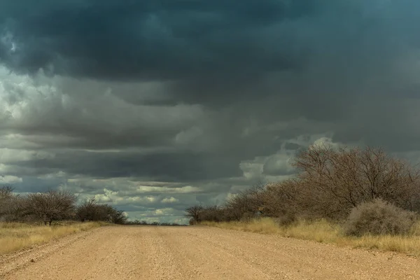 Paisaje Con Nubes Lluvia Oeste Capital Windhoek Namibia —  Fotos de Stock