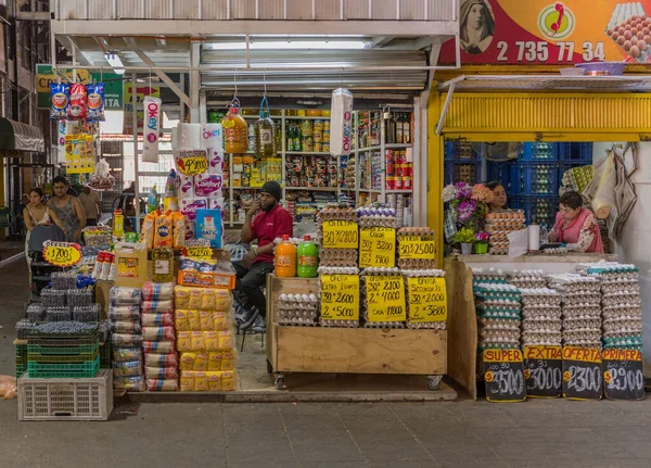 Santiago Chile March 2020 Szállítók Különböző Típusú Termékeket Értékesítenek Vega — Stock Fotó