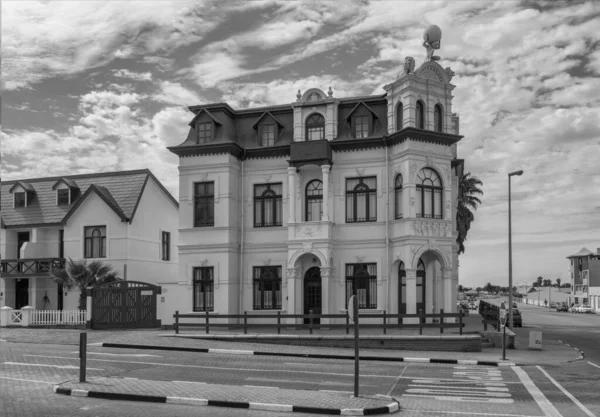Старое Немецкое Здание Черно Белом Цвете Свазиленд Нибиа — стоковое фото