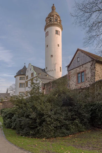 Mittelalterliches Hoechster Schloss Frankfurt Hoechst Deutschland — Stockfoto