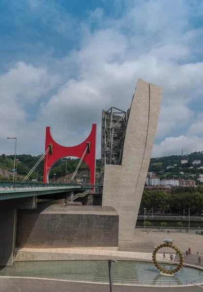 Bilbao Spain July 2018 Salve Road Bridge Nervion Rifer Bilbao — Stockfoto