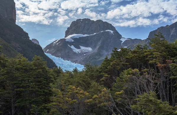 Vista Glaciar Balmaceda Parque Nacional Higgins Chile — Fotografia de Stock