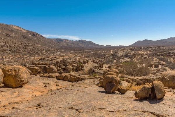 Массивное Гранитное Образование Горах Эронго Намибия — стоковое фото