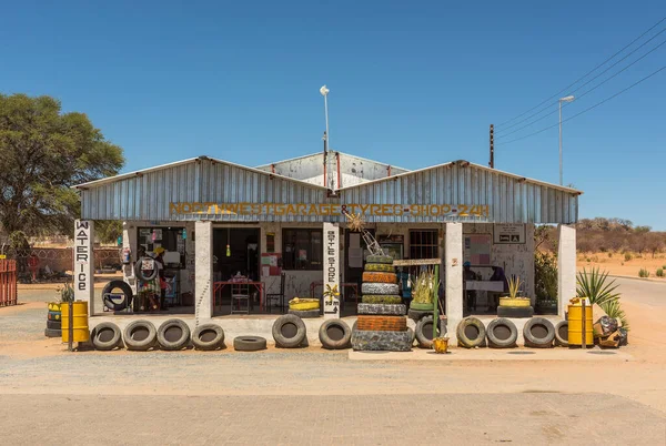 Kamanjab Namibia Diciembre 2020 Tienda Comestibles Bar Ciudad Kamanjab Namibia — Foto de Stock