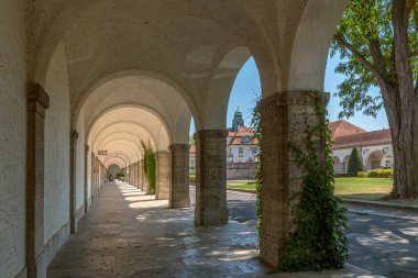 BAD NAUHEIM, ALMANY-6 Temmuz 2017: Tarihi hamam Sprudelhof, Bad Nauheim, Hesse, Almanya 
