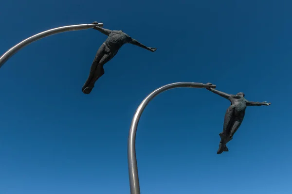 Пуэрто Наталес Чили Февраль 2020 Памятник Ветру Набережной Пуэрто Наталес — стоковое фото