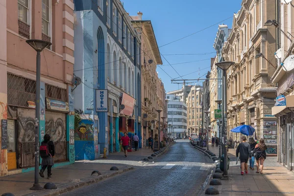 Valparaiso Chile Februar 2020 Blick Auf Die Straßen Historischen Zentrum — Stockfoto