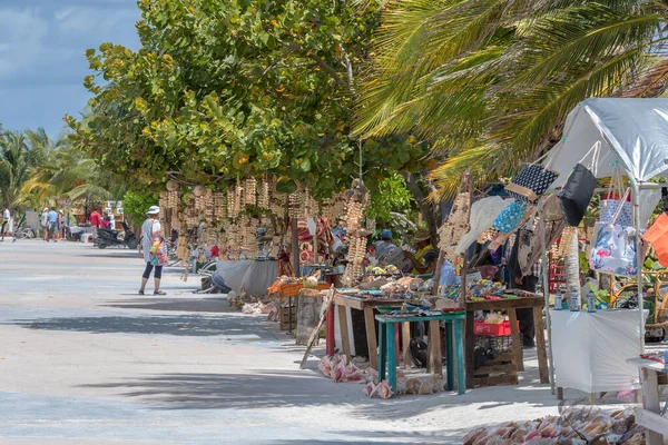 Mahahual México Marzo 2018 Stand Recuerdo Hecho Mano Con Varios —  Fotos de Stock