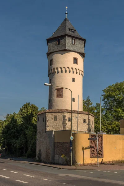 Blick Auf Den Wachturm Sachsenhausen Frankfurt — Stockfoto