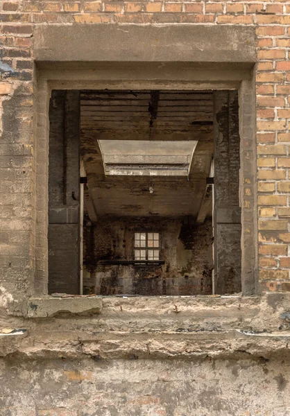 Руины Заброшенной Бумажной Фабрики — стоковое фото
