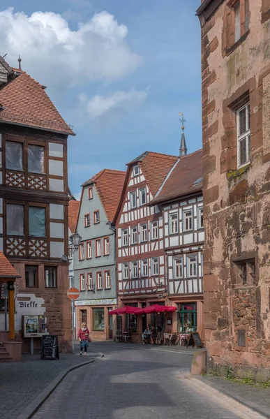 Bdingen Alemania Agosto 2018 Vista Los Edificios Medievales Budingen Hesse — Foto de Stock