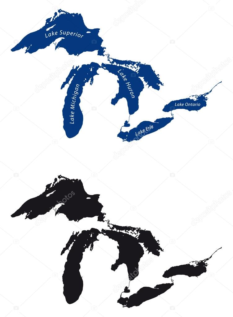 Great lakes map