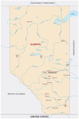 Alberta map clipart