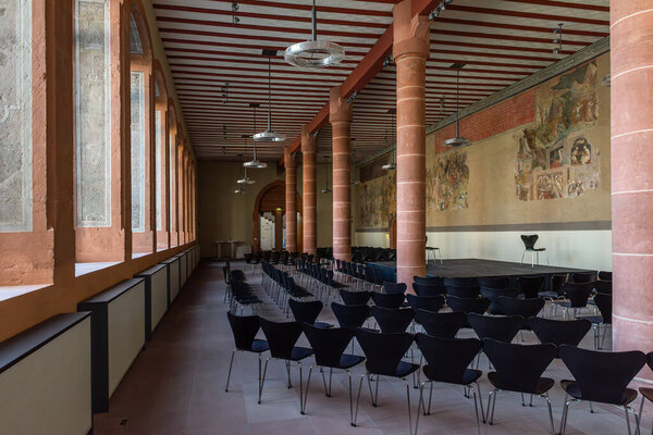 FRANKFURT AM MAIN, GERMANY-AUGUST 07, 2025: The repectory of the Carmelite monastery, Frankfurt, Germany