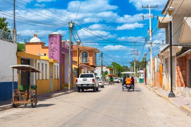 HOPELCHEN, MEXICO-MARCH 14, 2018: tarihi binaları Hopelchen, Campeche, Meksika