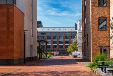 FRANKFURT AM MAIN, GERMANY-EPTEMBER 07, 2025: Eski Adler fabrikası, Frankfurt, Almanya