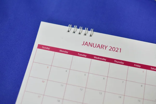 Kalendarz 2021 Koncepcji Planowania — Zdjęcie stockowe