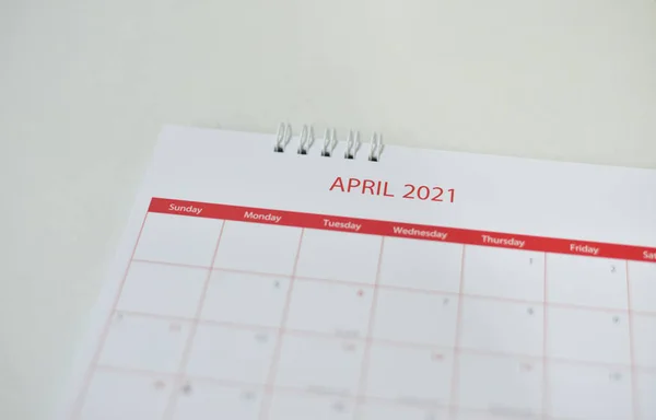 Planlama Kavramında Takvim 2021 — Stok fotoğraf