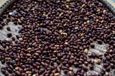 Yemek pişirme konseptinde yer fıstığı dokusu.