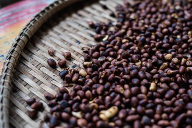 Yemek pişirme konseptinde yer fıstığı dokusu.