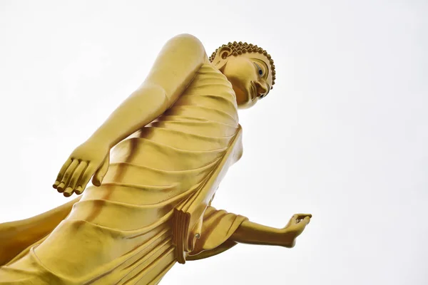 Big Gold Buddha Auf Dunklem Himmelshintergrund — Stockfoto