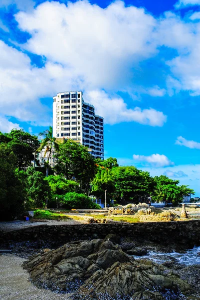 Azul mar e céu Tailândia . — Fotografia de Stock