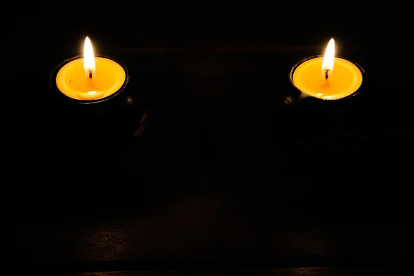 Свічки освітлення — стокове фото