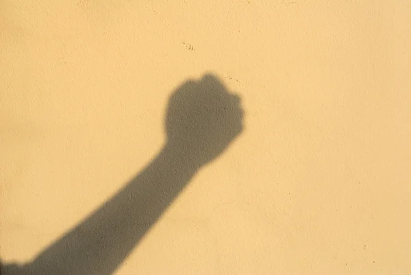 Mano en sombra — Foto de Stock
