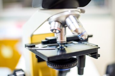 bilimsel biyolojik mikroskop.