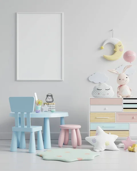 Çocuk Odası Çocuk Odası Çocuk Odası Bebek Odası Modeli Beyaz — Stok fotoğraf