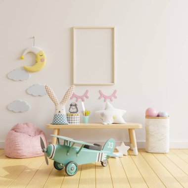 Çocuk odasında poster çerçevesi, 3 boyutlu görüntüleme