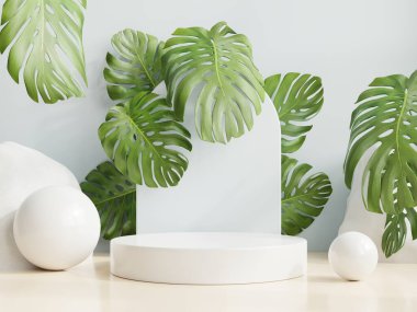 3D sunum için podyum modelleme görüntüsü