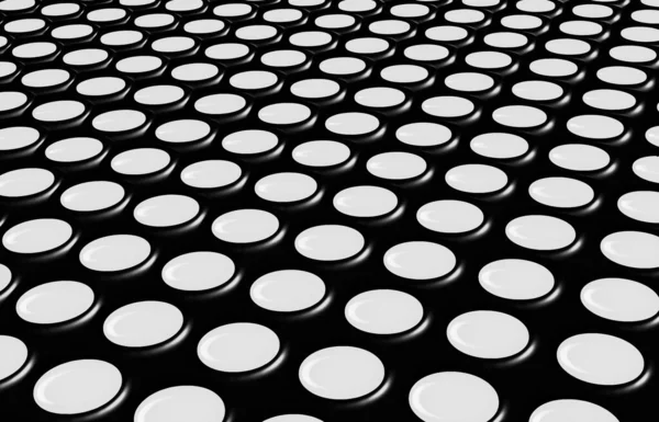 Abstract Pattern Background White Dots Black — Stock Photo, Image
