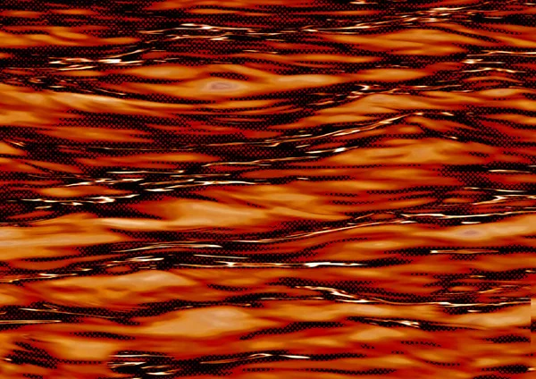 红波和半色调效应抽象背景下的全球暖化引起的水火 — 图库照片