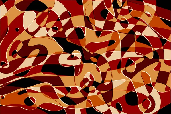 Modern abstract art composition in flat brown