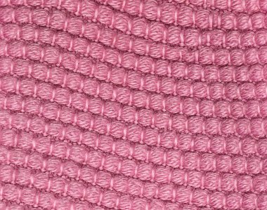 Pembe örülü bebek şalı battaniye makro yakın plan.