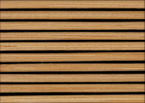 Closeup Horizontal Wooden Slats — Stock Photo, Image