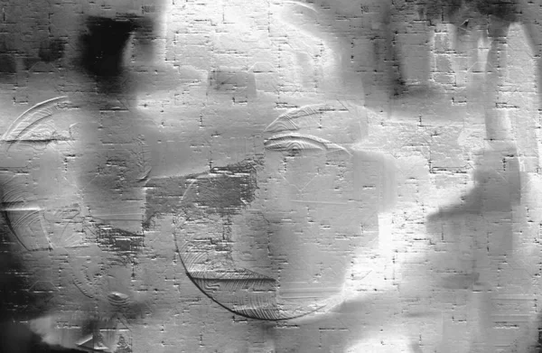 Beyaz Siyah Çizgili Palet Bıçaklı Desenli Sıva Boyası — Stok fotoğraf